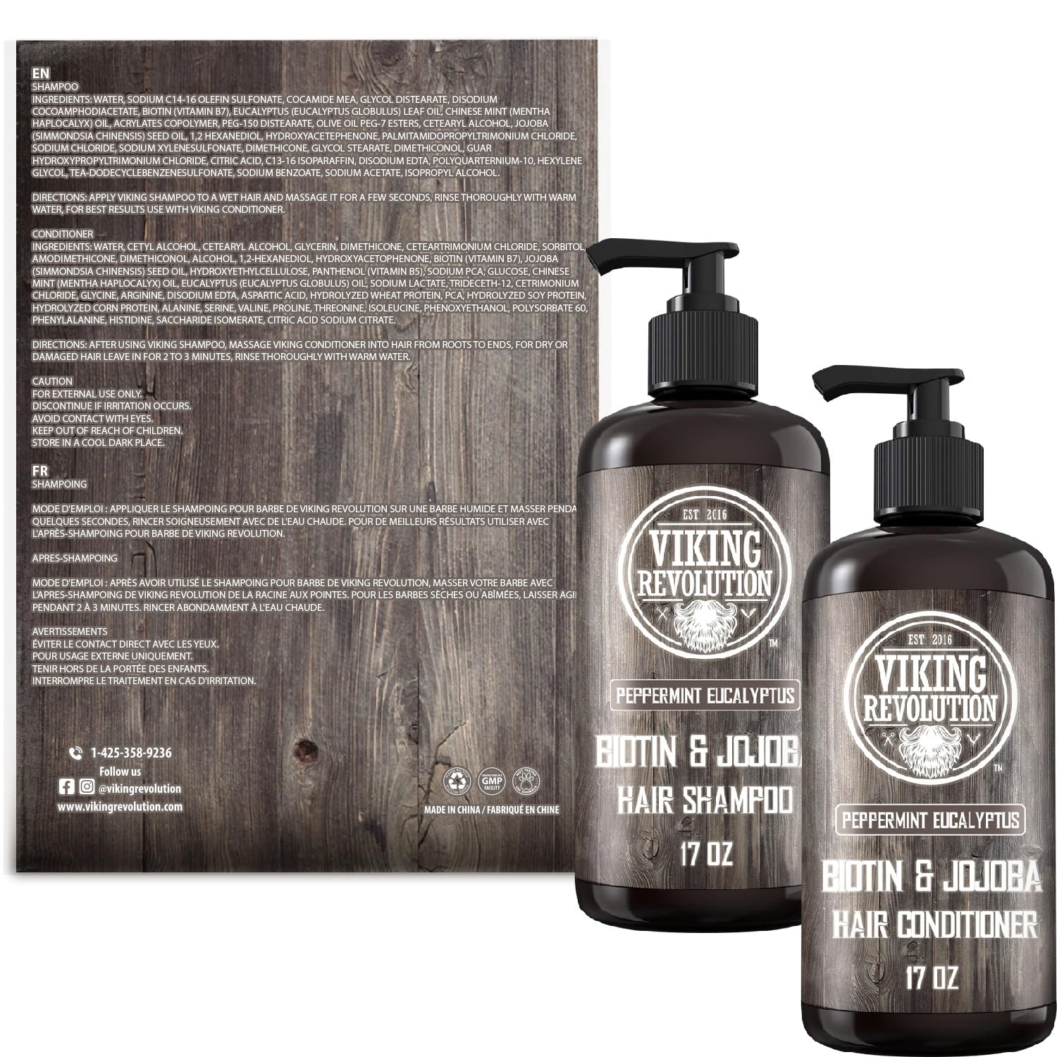 Viking Revolution Huile Menthe et Eucalyptus – parfum frais, sensation vivifiante