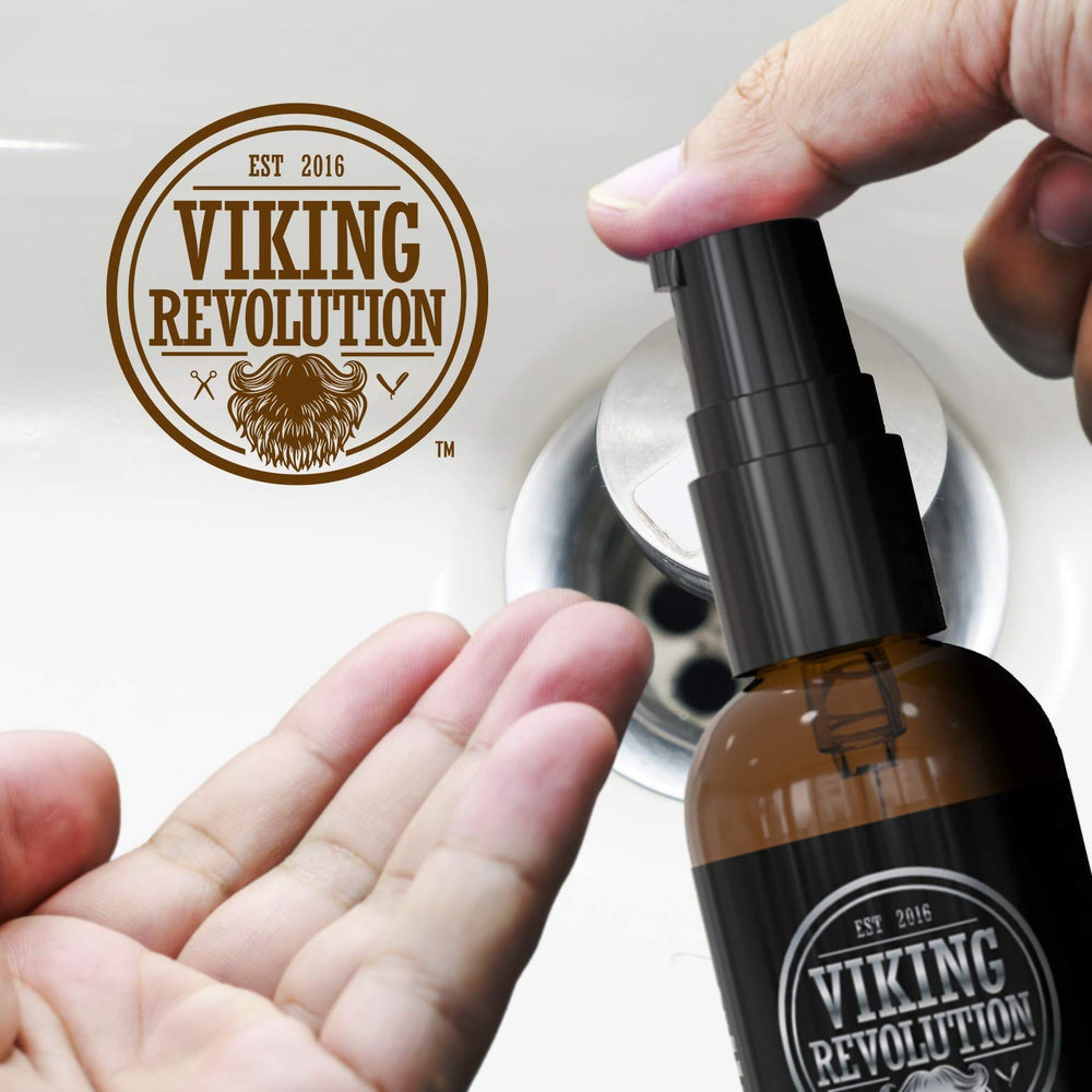 Utilisation quotidienne de l'huile pré-rasage Viking Revolution avant le rasage