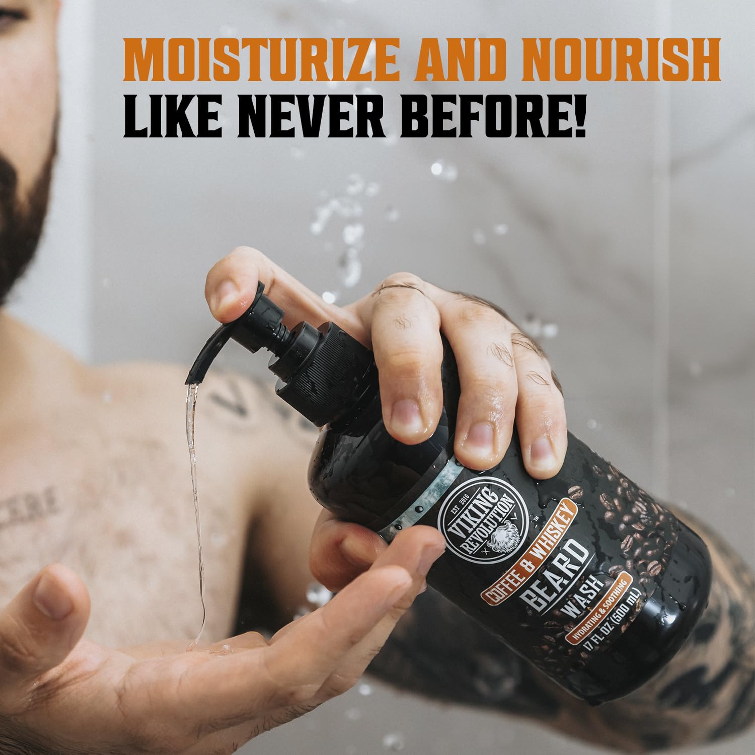 Viking Revolution huiles d’Argan et Jojoba – soin nourrissant pour barbe et peau