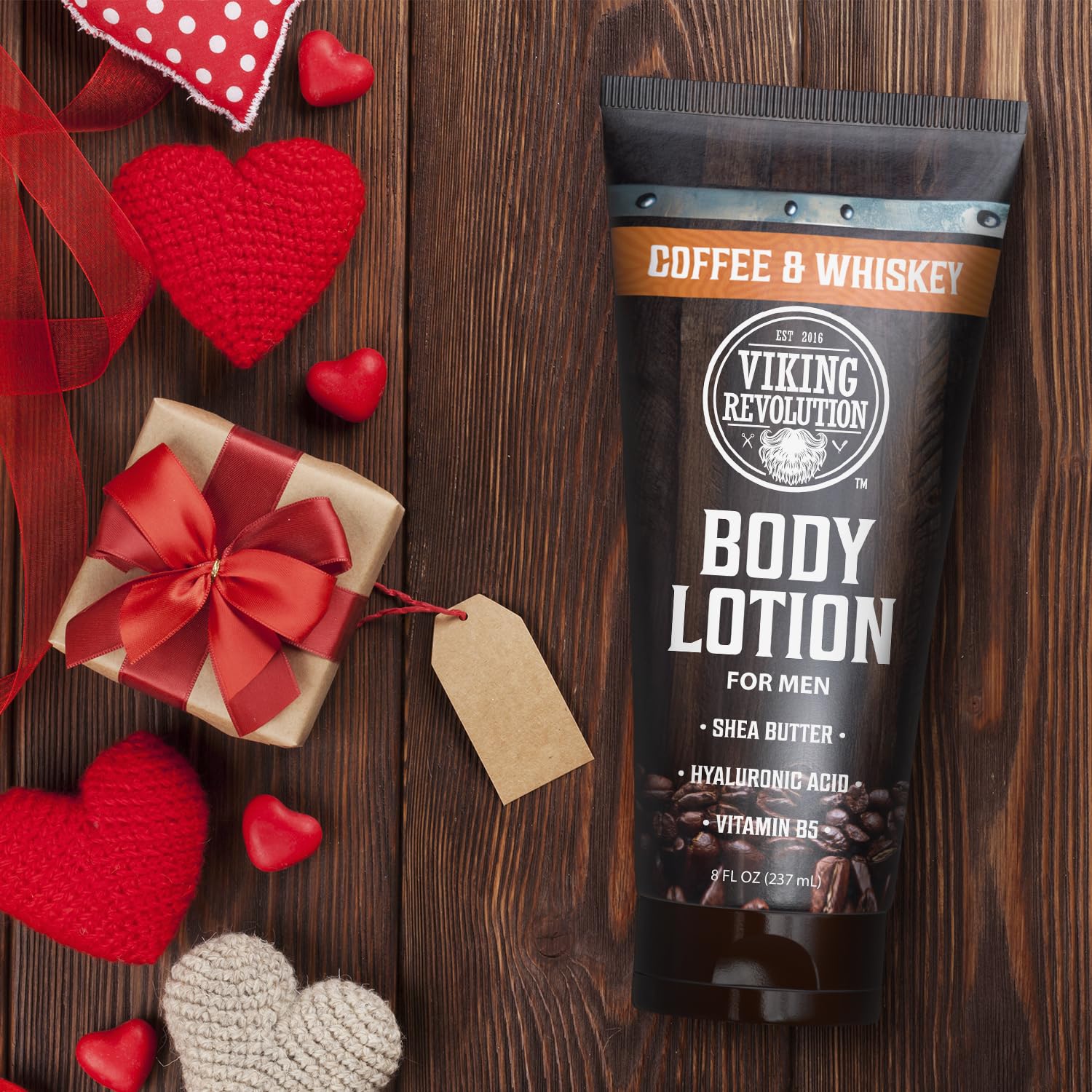 Lotion Viking Revolution avec absorption rapide pour peau sèche et confort.