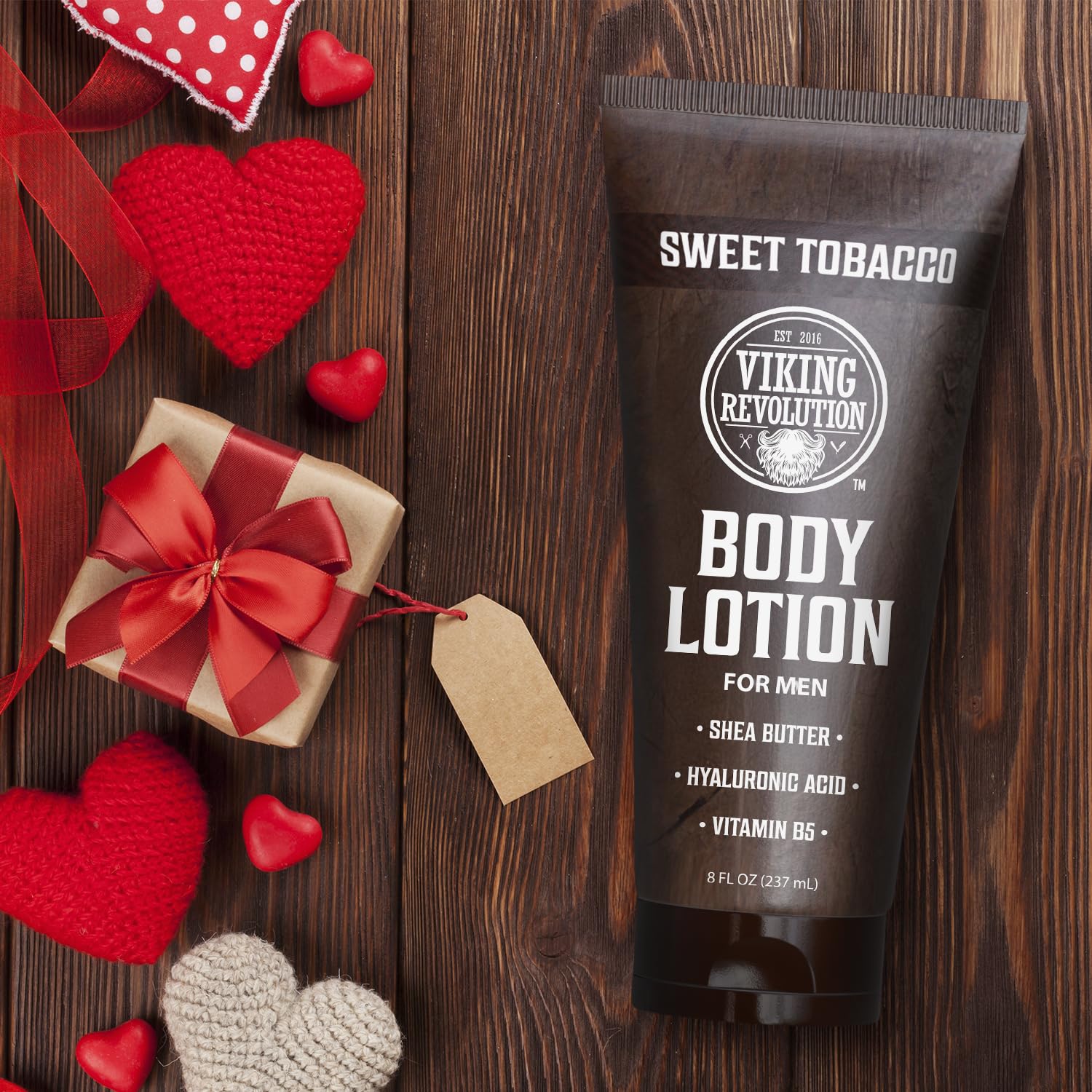 Lotion Viking Revolution tabac doux, absorption rapide pour peau prête à l'action