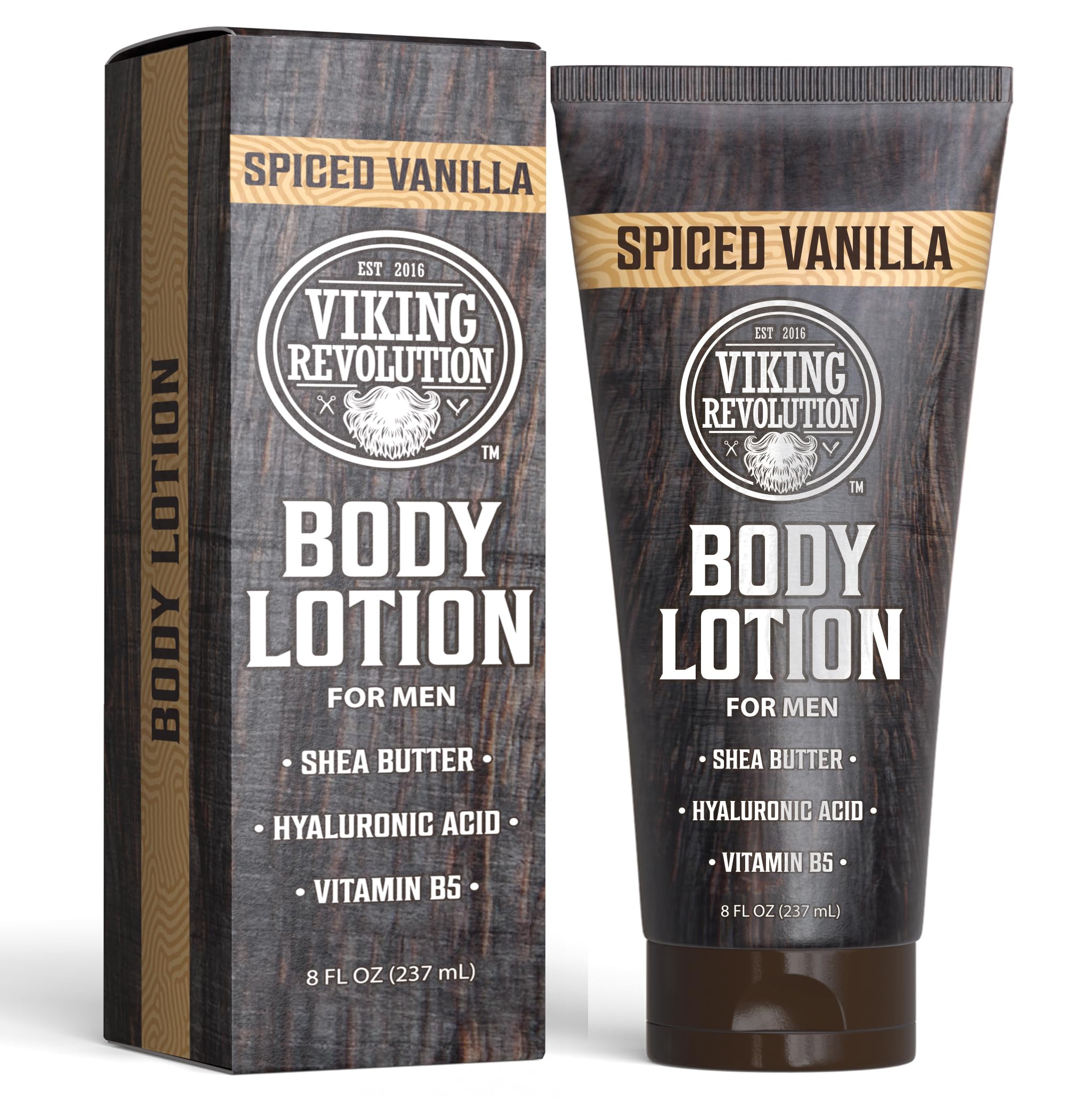 Routine hydratante masculine renforcée par Viking Revolution Lotion.