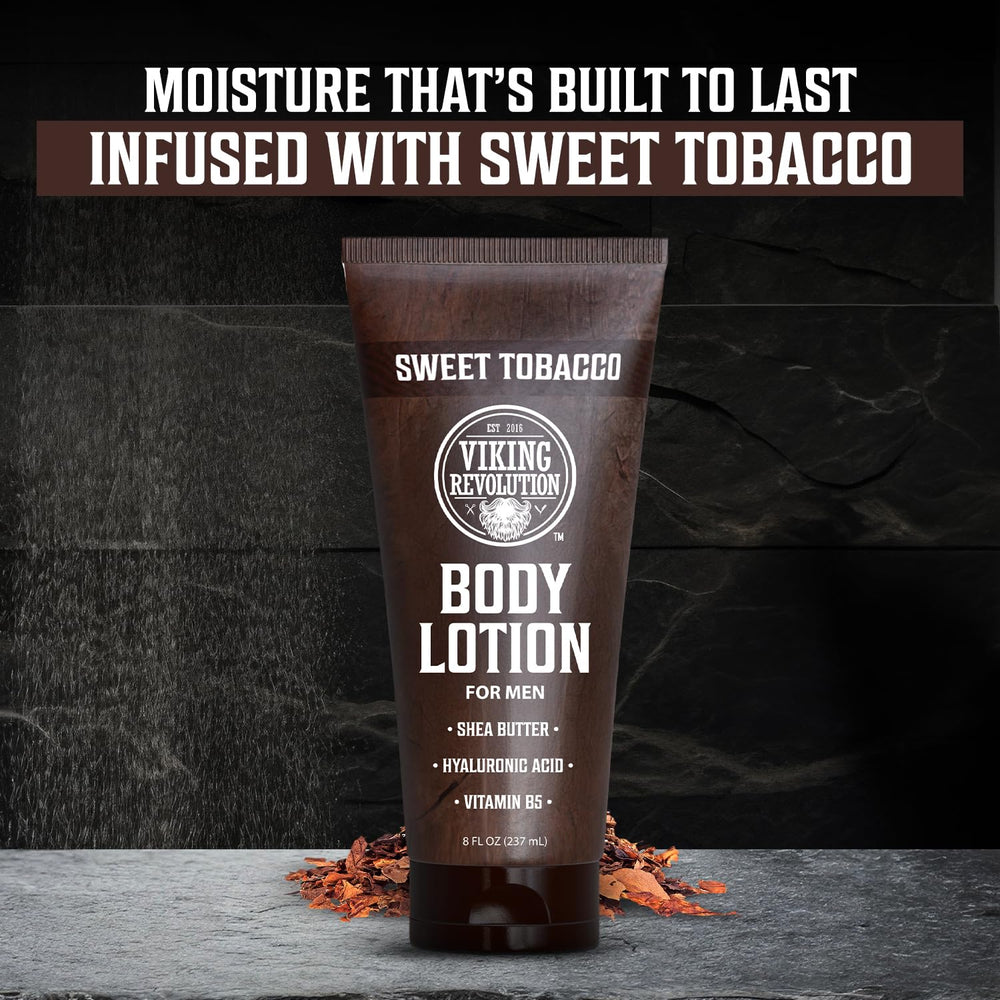 Lotion Viking Revolution tabac doux, parfum agréable après l'effort et rituel quotidien