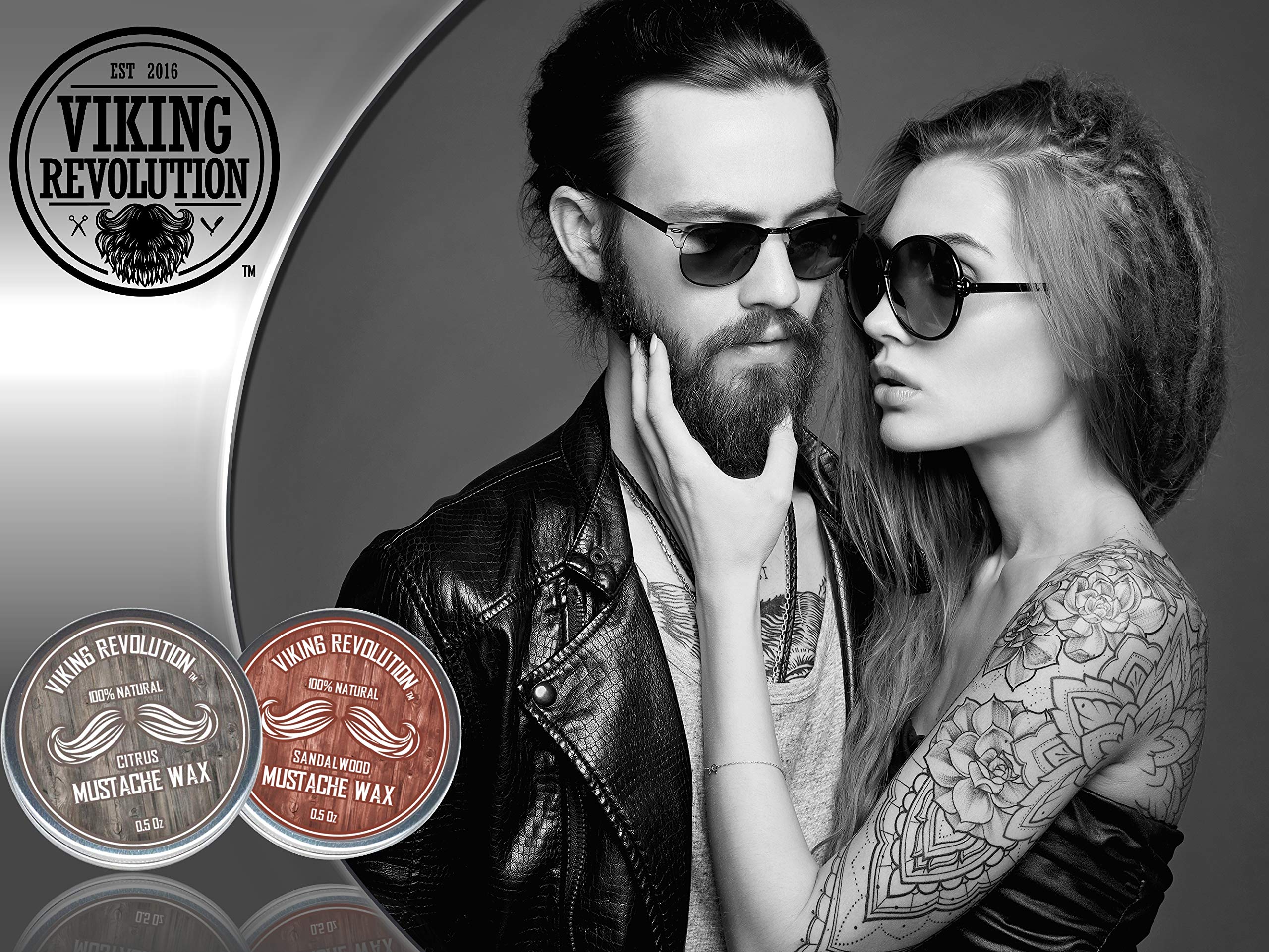 Maintien ferme des poils avec Viking Revolution sans résidu collant.