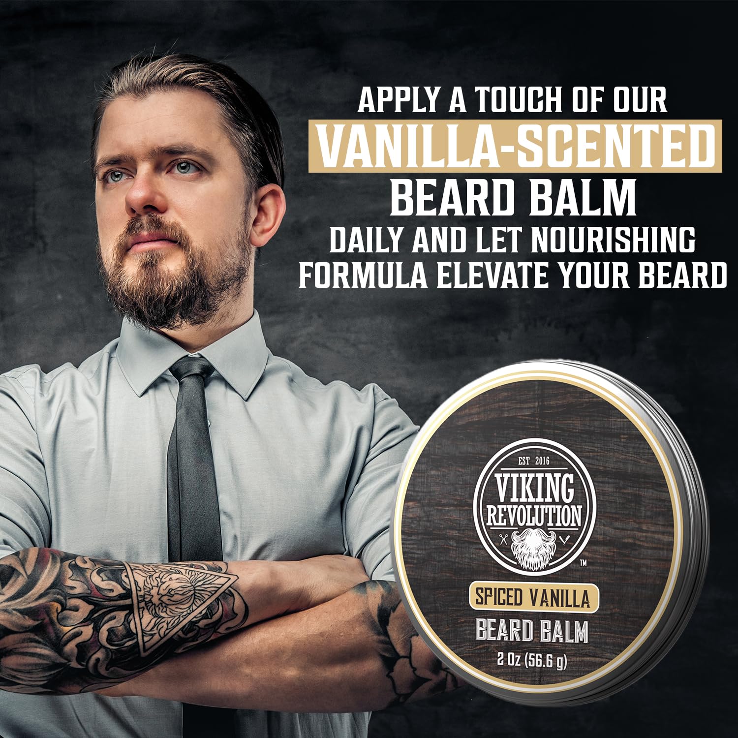 Parfum vanille épicée persistant pendant l'utilisation quotidienne du baume barbe.