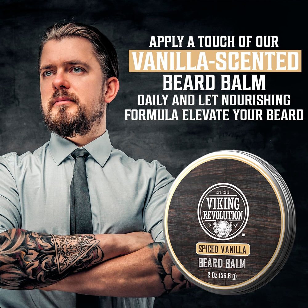 Parfum vanille épicée persistant pendant l'utilisation quotidienne du baume barbe.