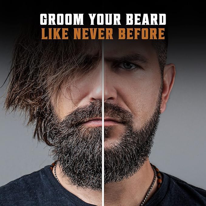 Peigne Viking Revolution en bois de poirier, démêlage ciblé et efficace.