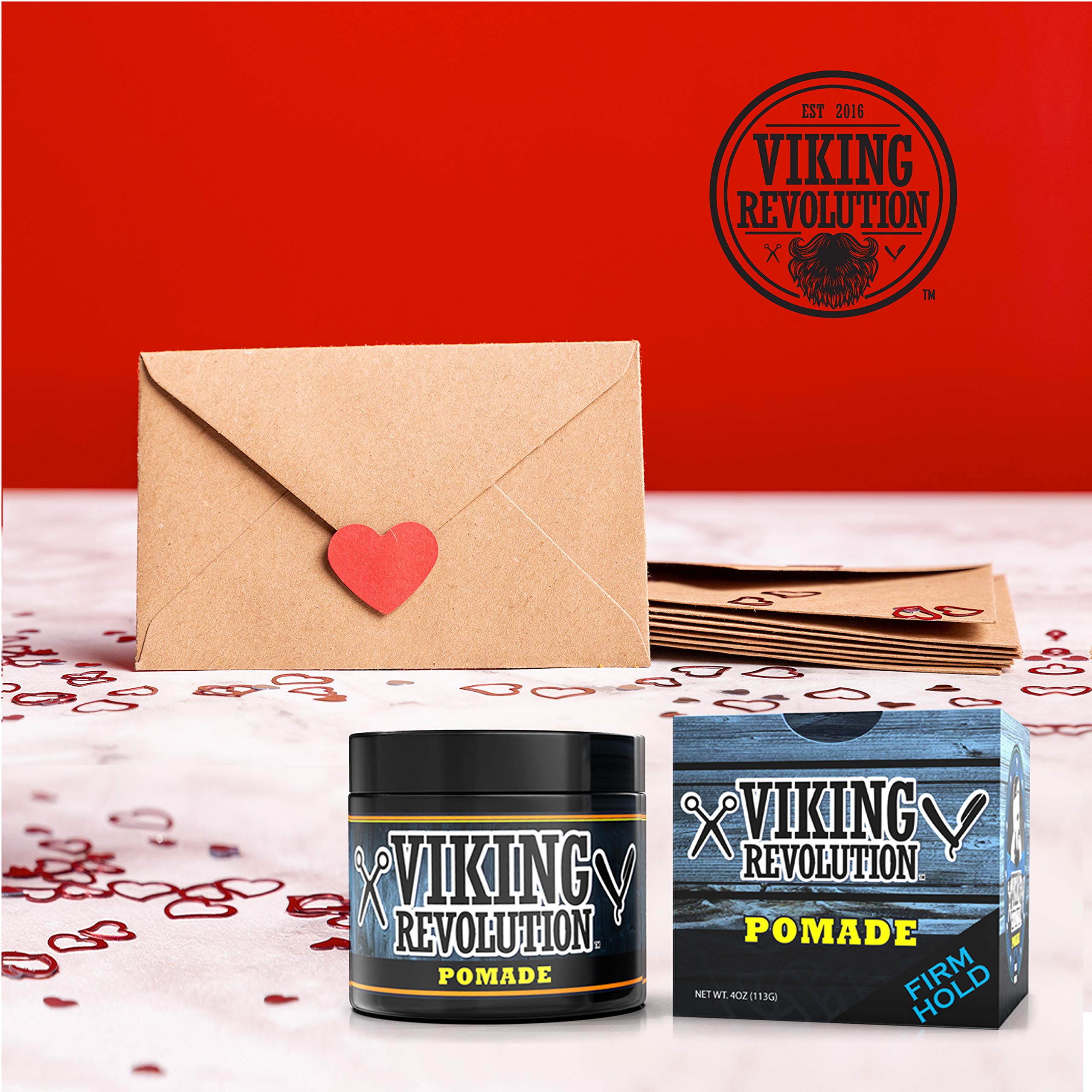 Pomade à base d'eau Viking Revolution: coiffage lisse et approche nette.