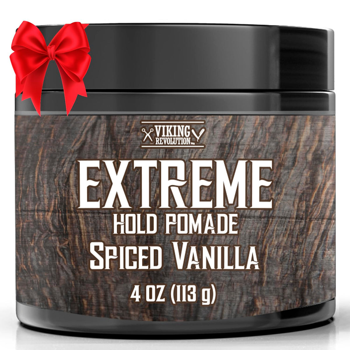 Viking Revolution Pomade Vanille Épicée — flacon élégant offrant une tenue longue durée.