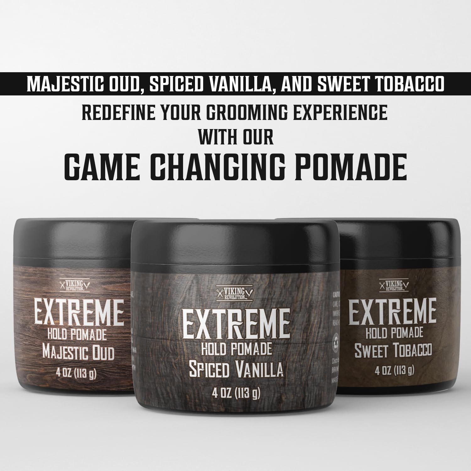 Viking Revolution Pomade Vanille Épicée — parfum masculin subtil qui dure.