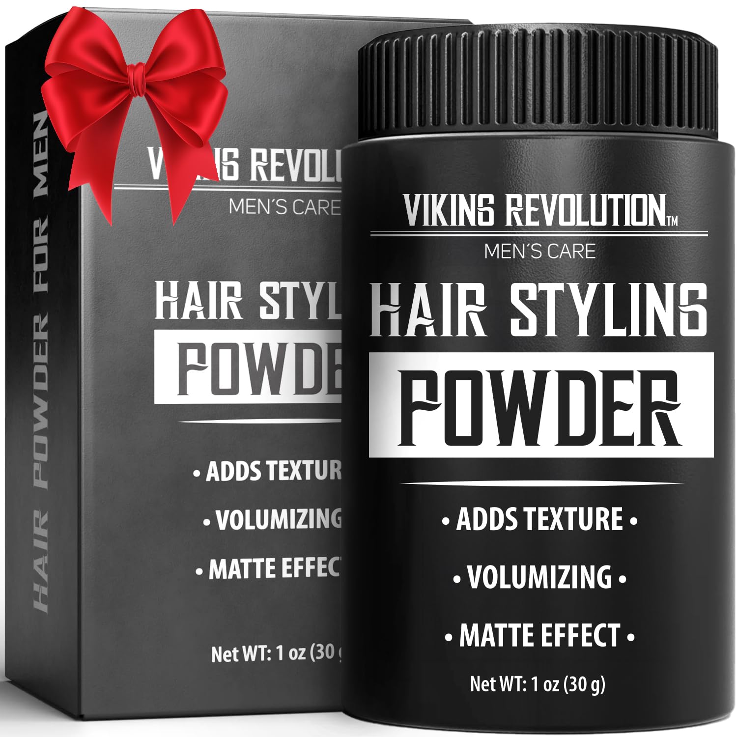 Poudre Viking Revolution pour cheveux, application rapide et efficace.