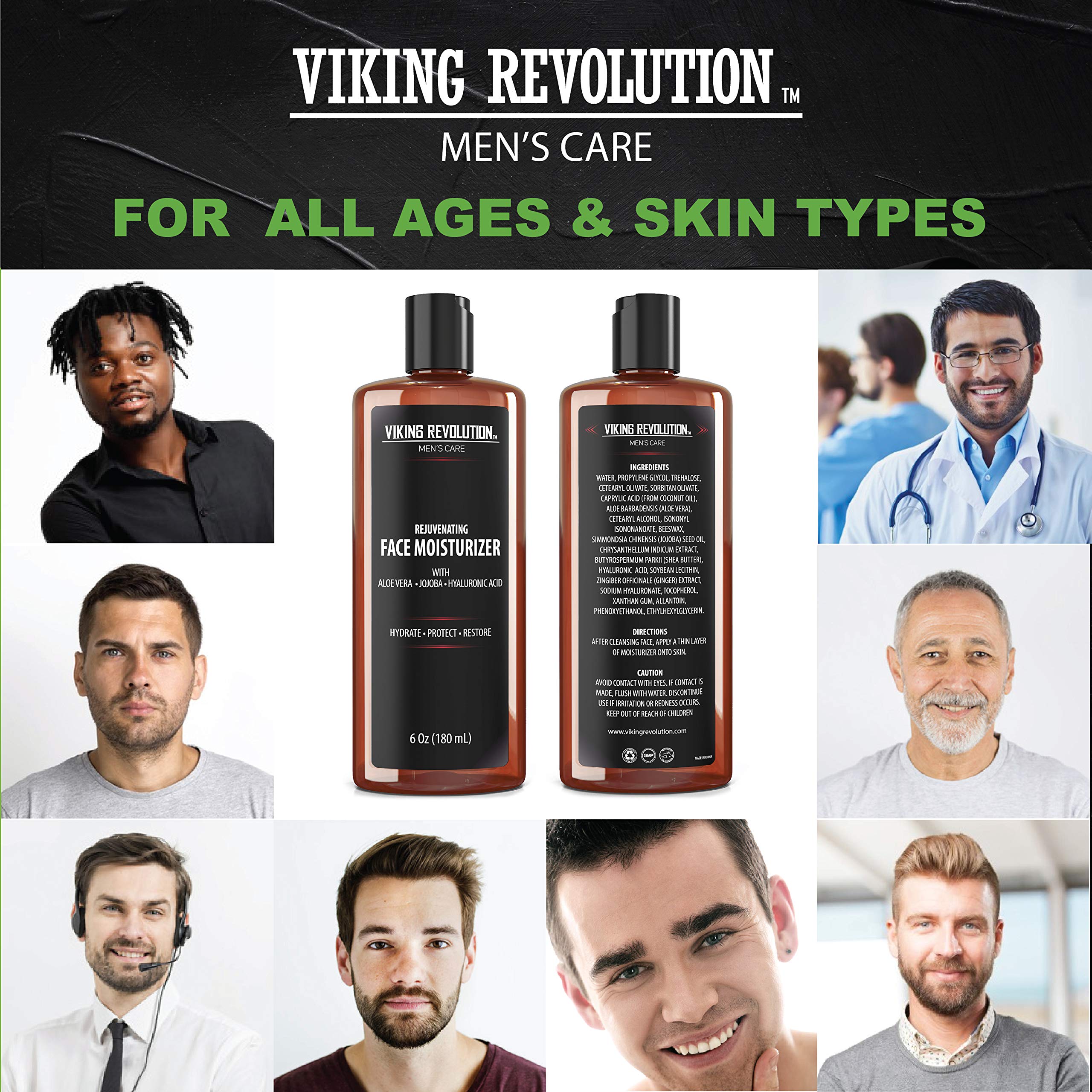 Viking Revolution protection-peau-visage-homme: peau mieux protégée sans lourdeur.