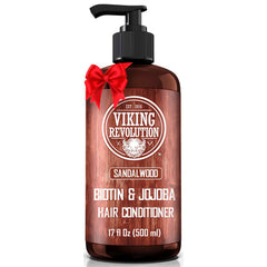 Viking Revolution sandalwood conditioner bottle for lasting hydration and easy daily use.