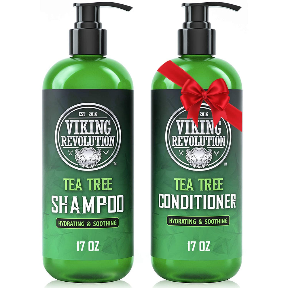 Shampoing Viking Revolution arbre à thé – hydratation cuir chevelu douce.