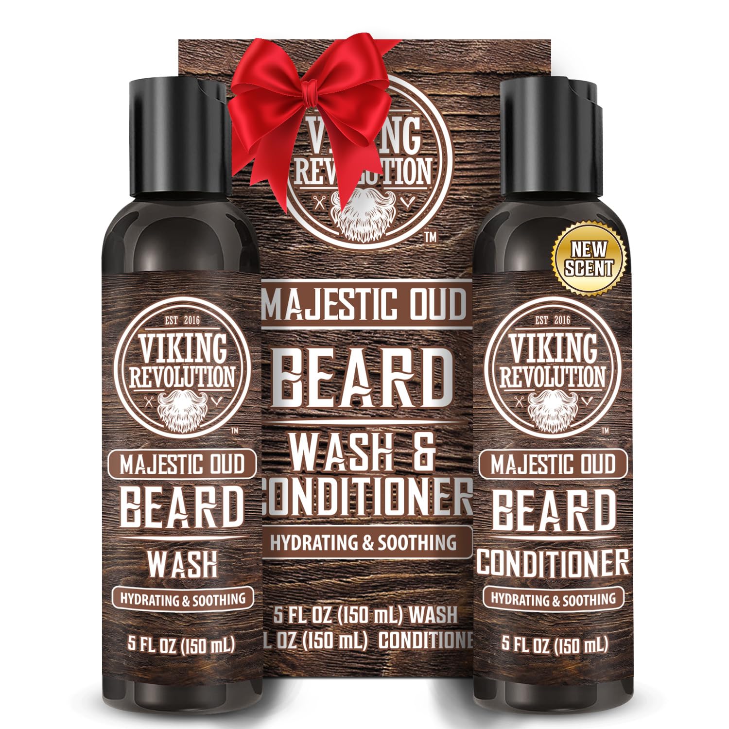 Shampoing barbe Oud de Viking Revolution nettoie en douceur et laisse la barbe brillante