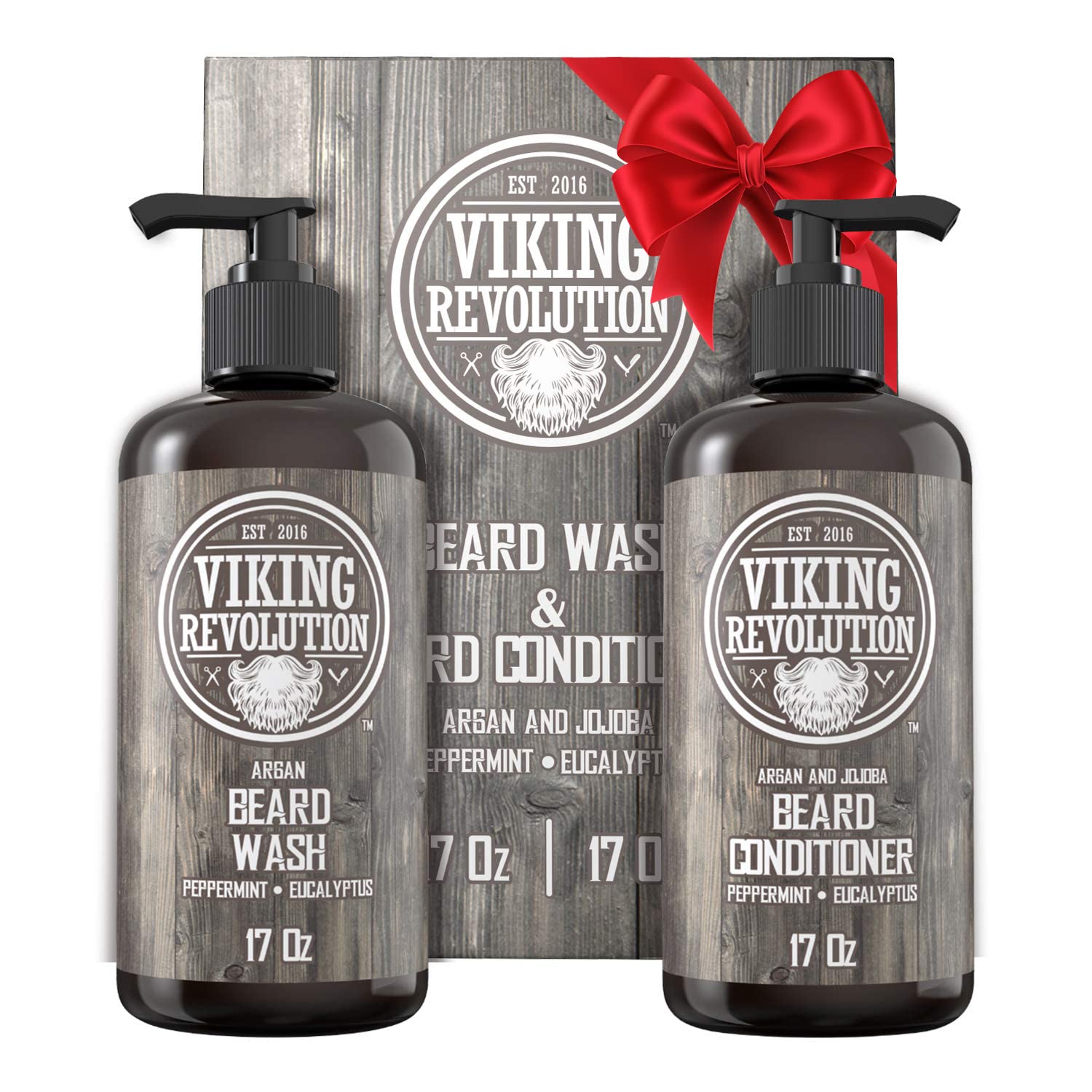 Shampoing barbe Viking Revolution, flacon – nettoyage en profondeur et brillance naturelle.