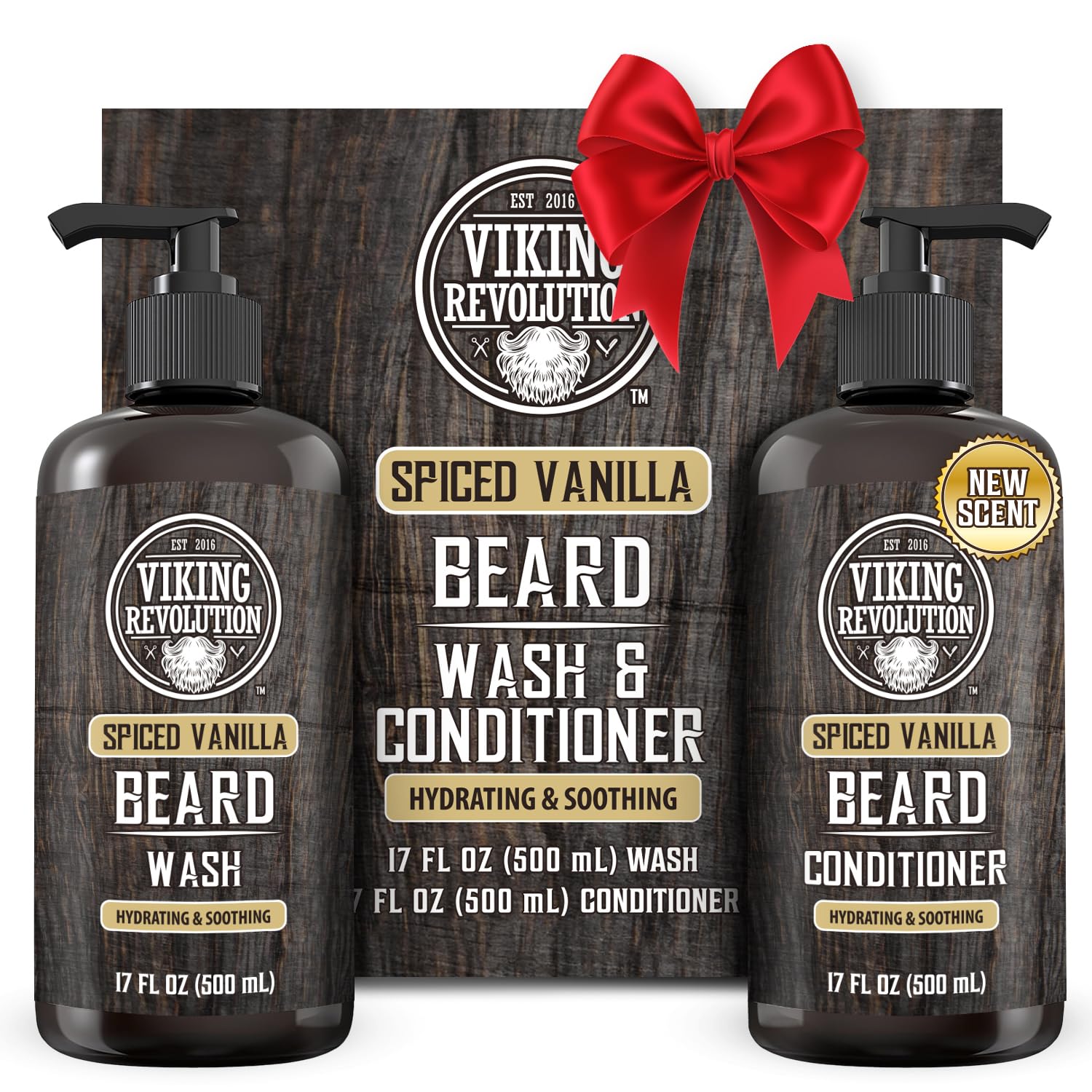 Viking Revolution Shampoing barbe – bouteille, nettoie en douceur et laisse la barbe fraîche.