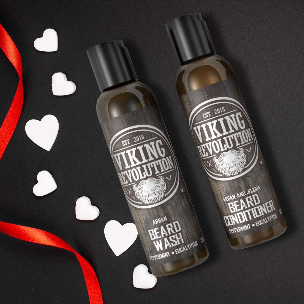 Viking Revolution shampoing barbe menthe eucalyptus, purifie et rafraîchit sans irriter.