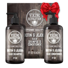 Viking Revolution Shampoing Biotine Eucalyptus – bouteille prête pour une chevelure propre et rafraîchie