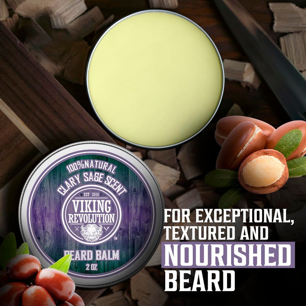 Soin barbe quotidien Viking Revolution, texture légère et confort durable.