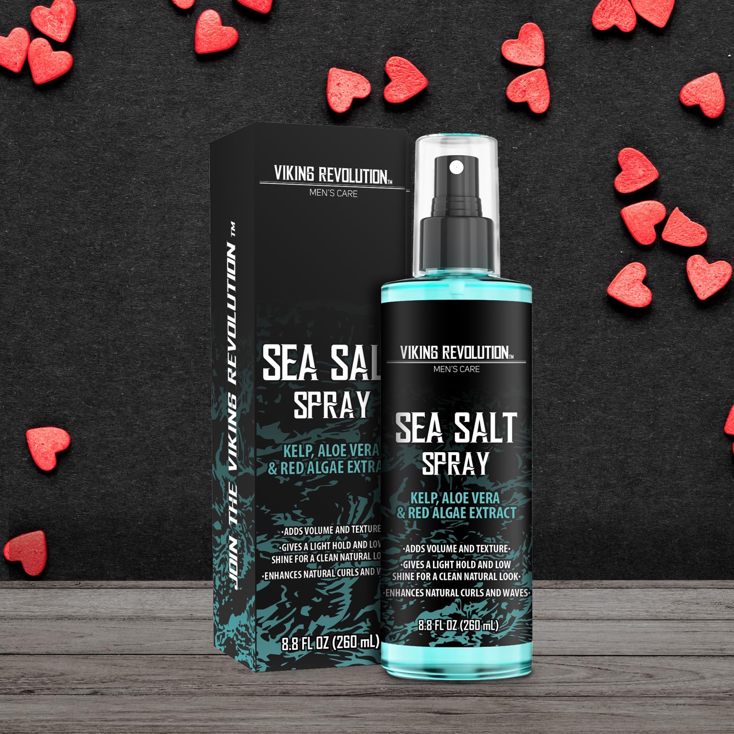 Viking Revolution spray sel de mer texture les cheveux et crée du volume naturel.