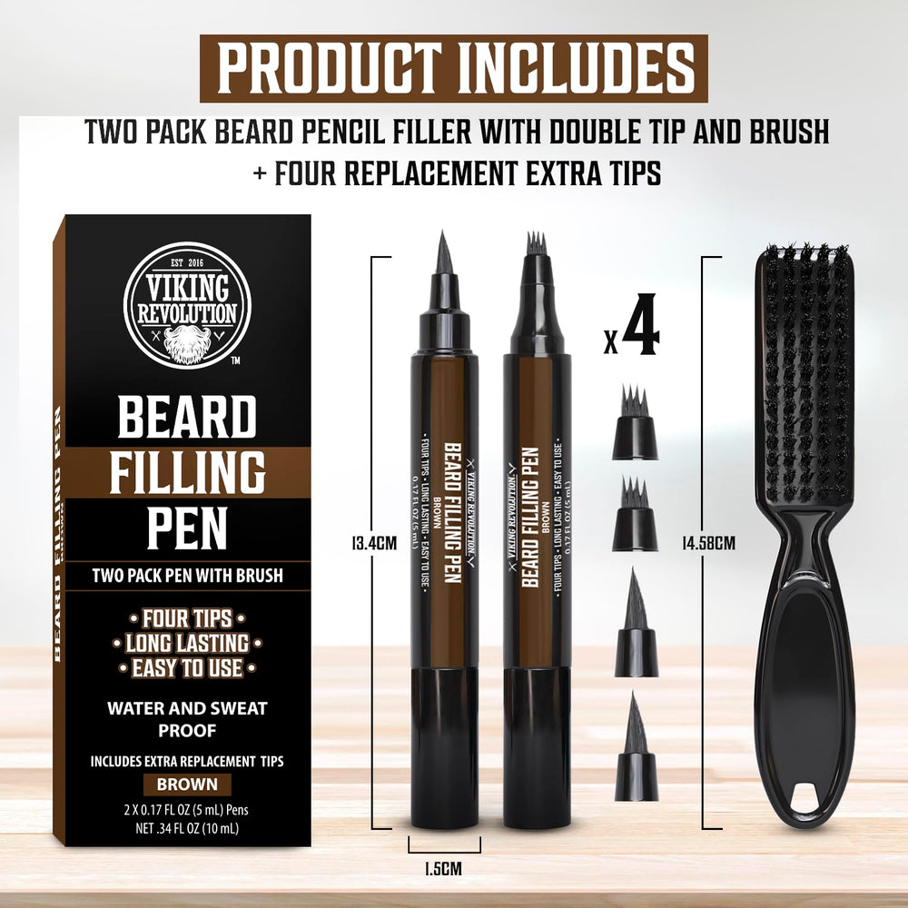 Stylo barbe Viking Revolution: texture naturelle pour un aspect homogène.