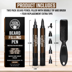 Stylo barbe Viking Revolution: texture naturelle pour un aspect homogène.