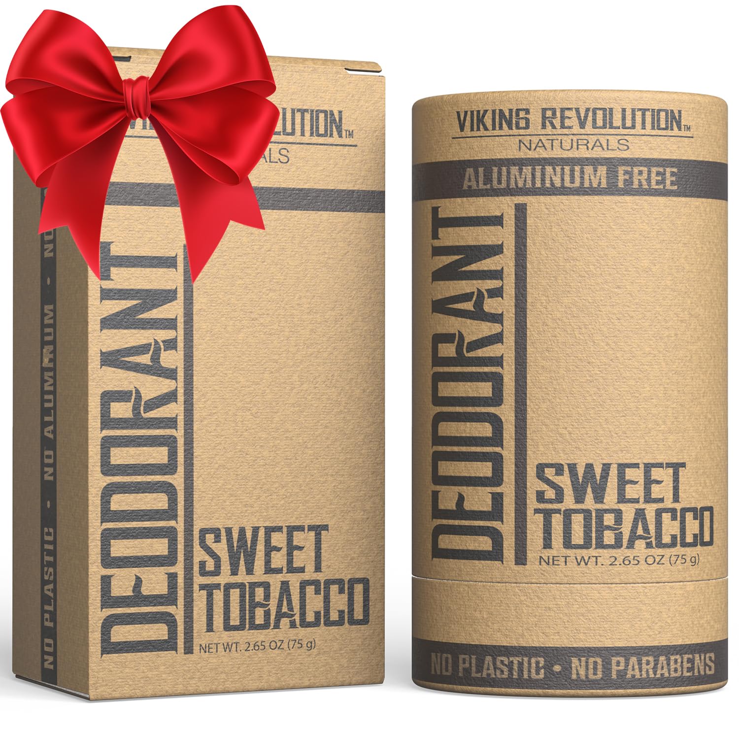 Viking Revolution Sweet Tobacco déodorant, bouteille, fraîcheur durable tout au long de la journée.