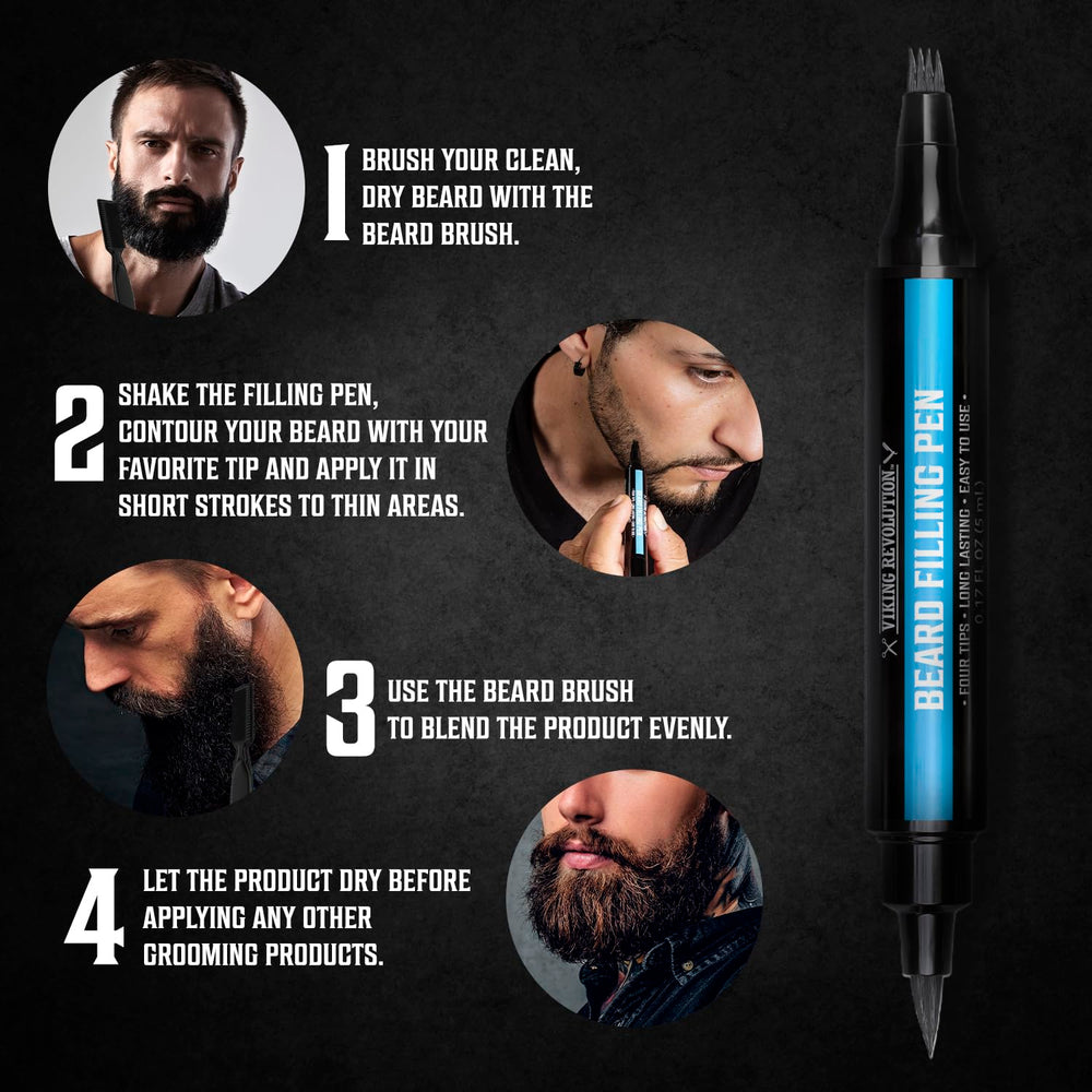 Teinte barbe naturelle – Viking Revolution pour un rendu discret et homogène.