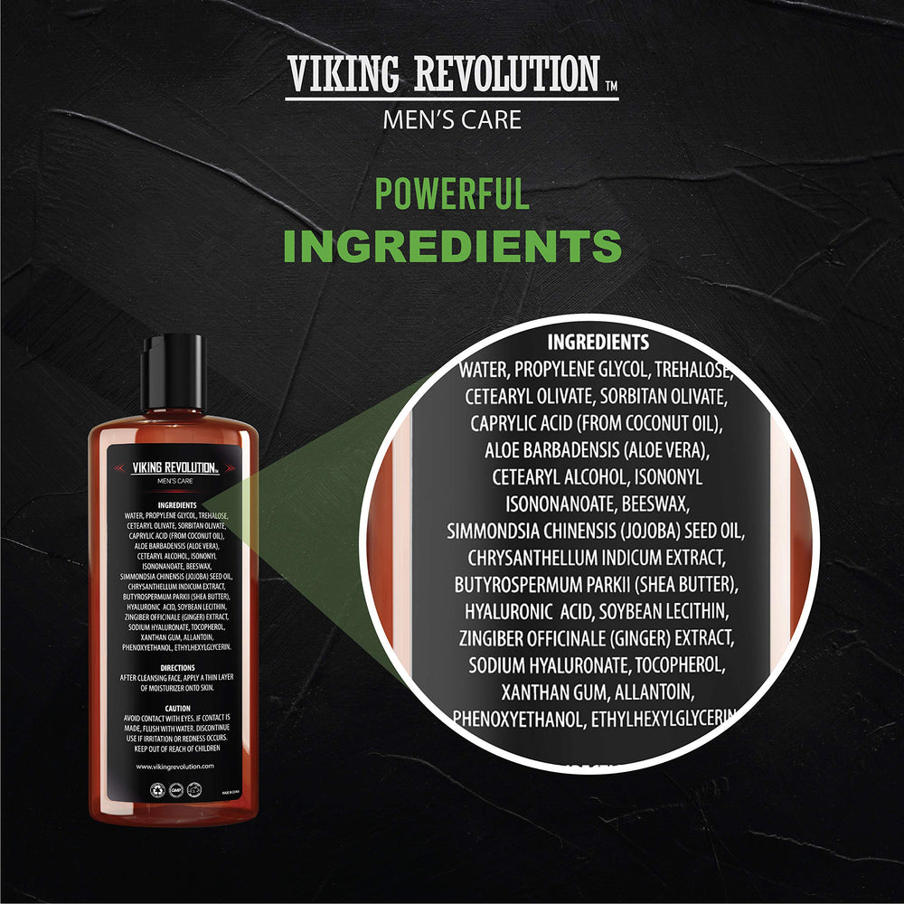 Viking Revolution texture-non-grasse-visage: sensation de fraîcheur et absorption rapide.