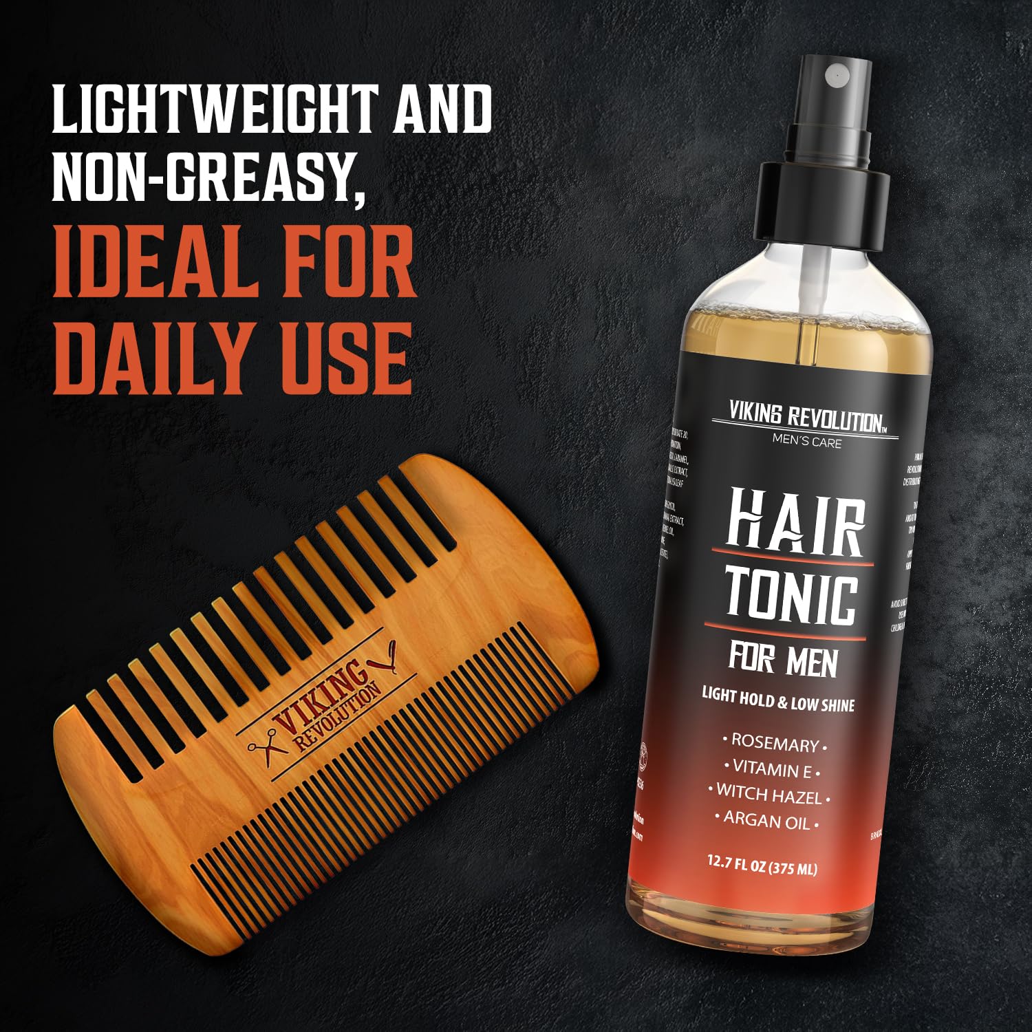 Viking Revolution Tonic Cheveux Homme — huile d’argan pour nourrir en profondeur.