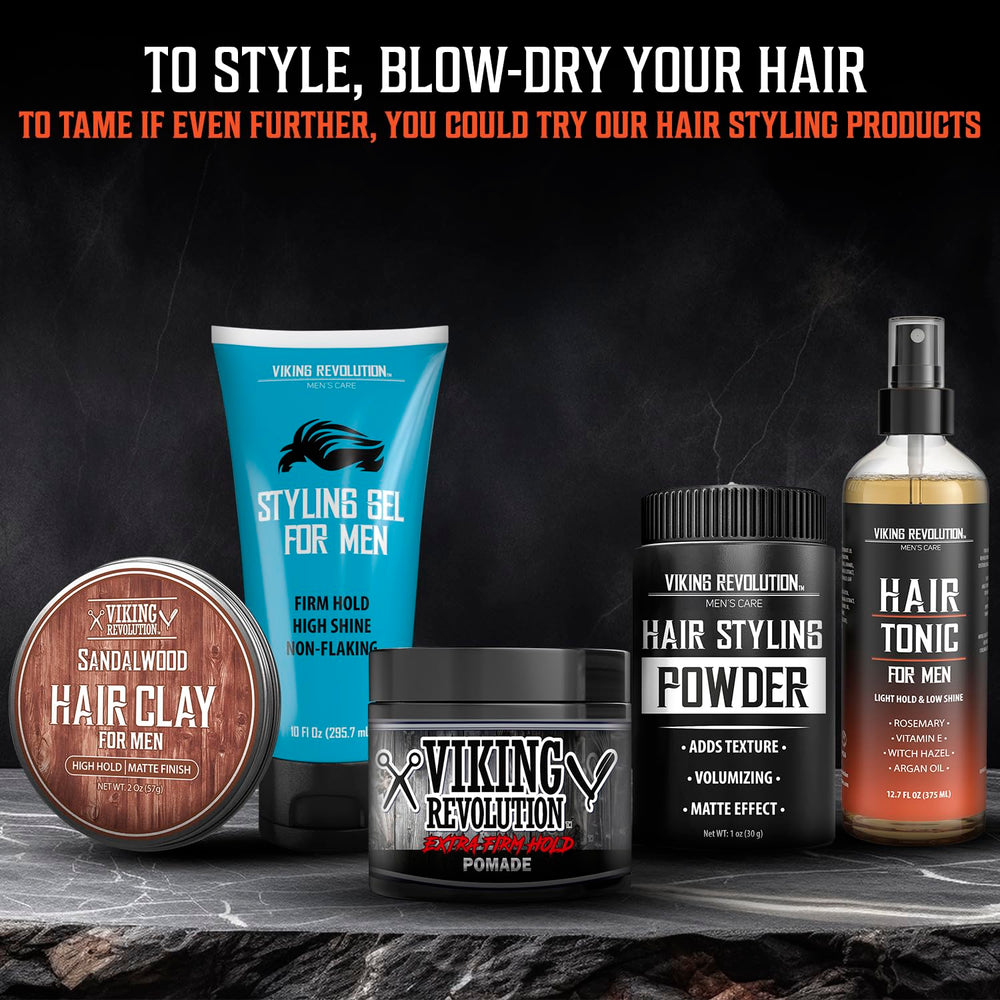 Viking Revolution Tonic Cheveux Homme — volume et texture pour une apparence dense.
