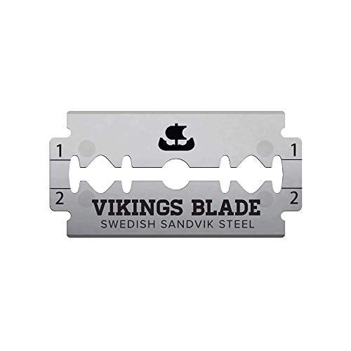 Lames Vikings Blade en acier suédois et platine pour une coupe nette et durable.