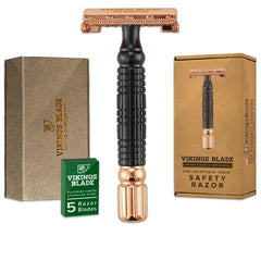 Rasoir de sécurité Vikings Blade Chieftain Odin pour un rasage précis et doux.