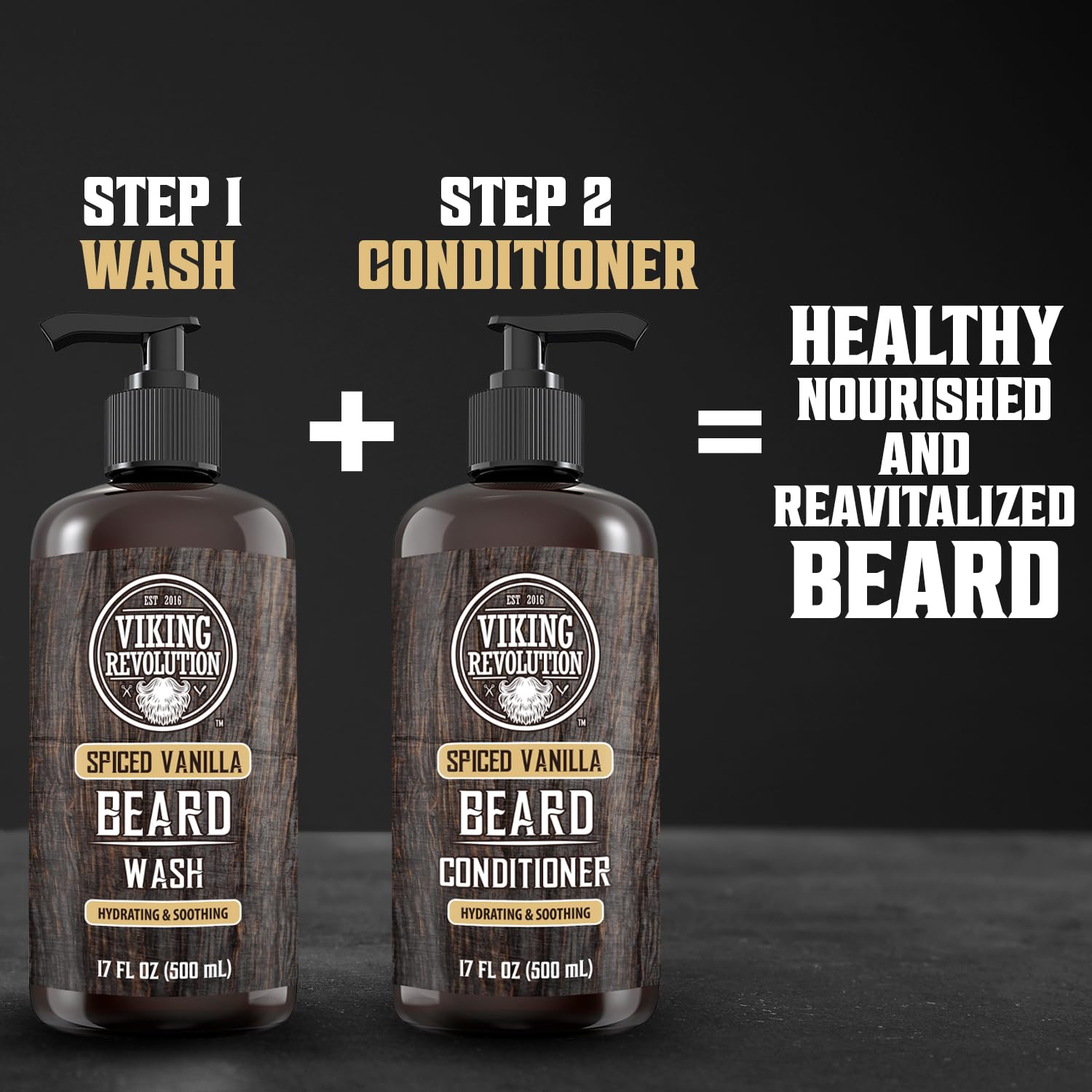 Ingrédients naturels et formulation premium de Viking Revolution pour votre routine barbe.