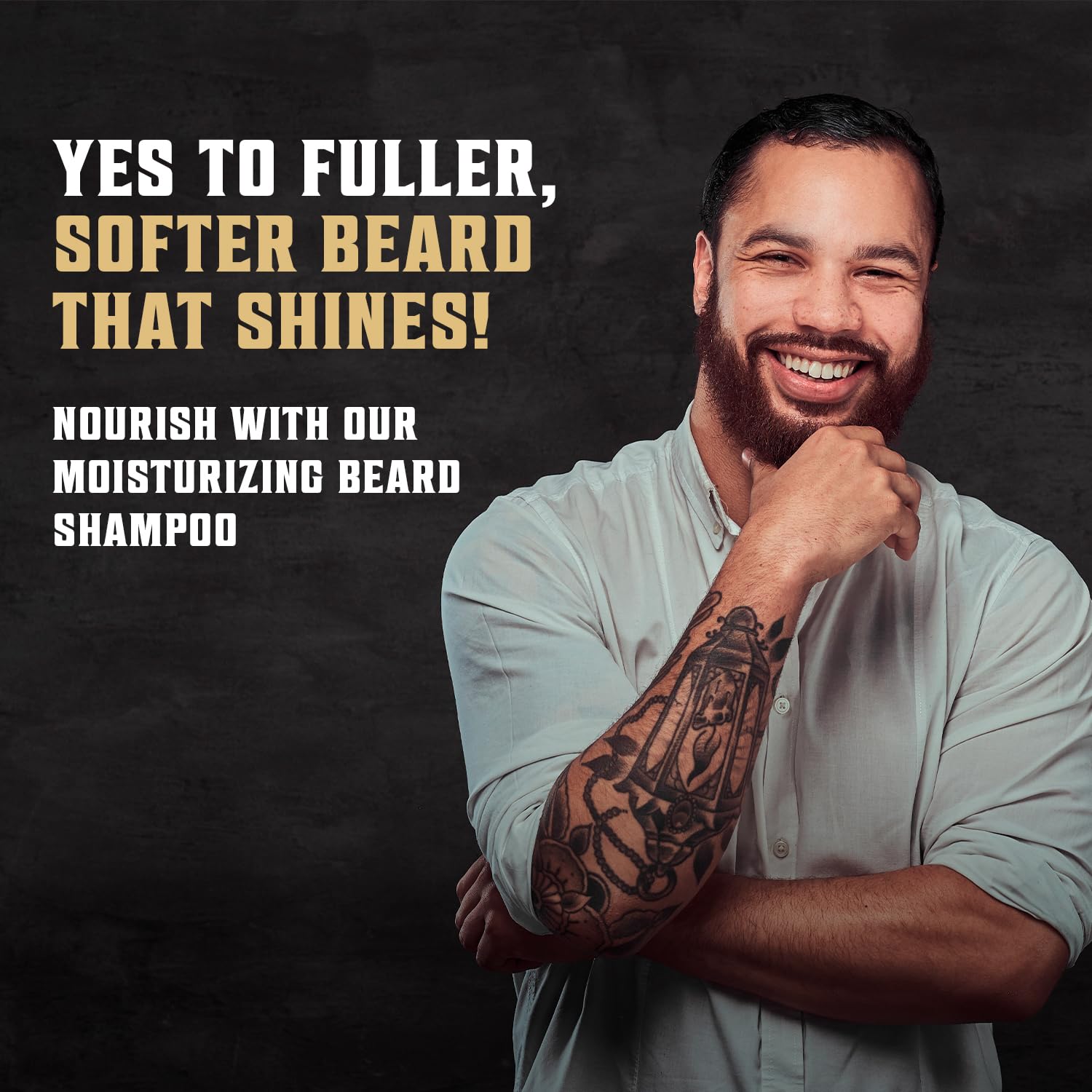 Utilisation Viking Revolution après-shampoing barbe calme irritations et démêlage.