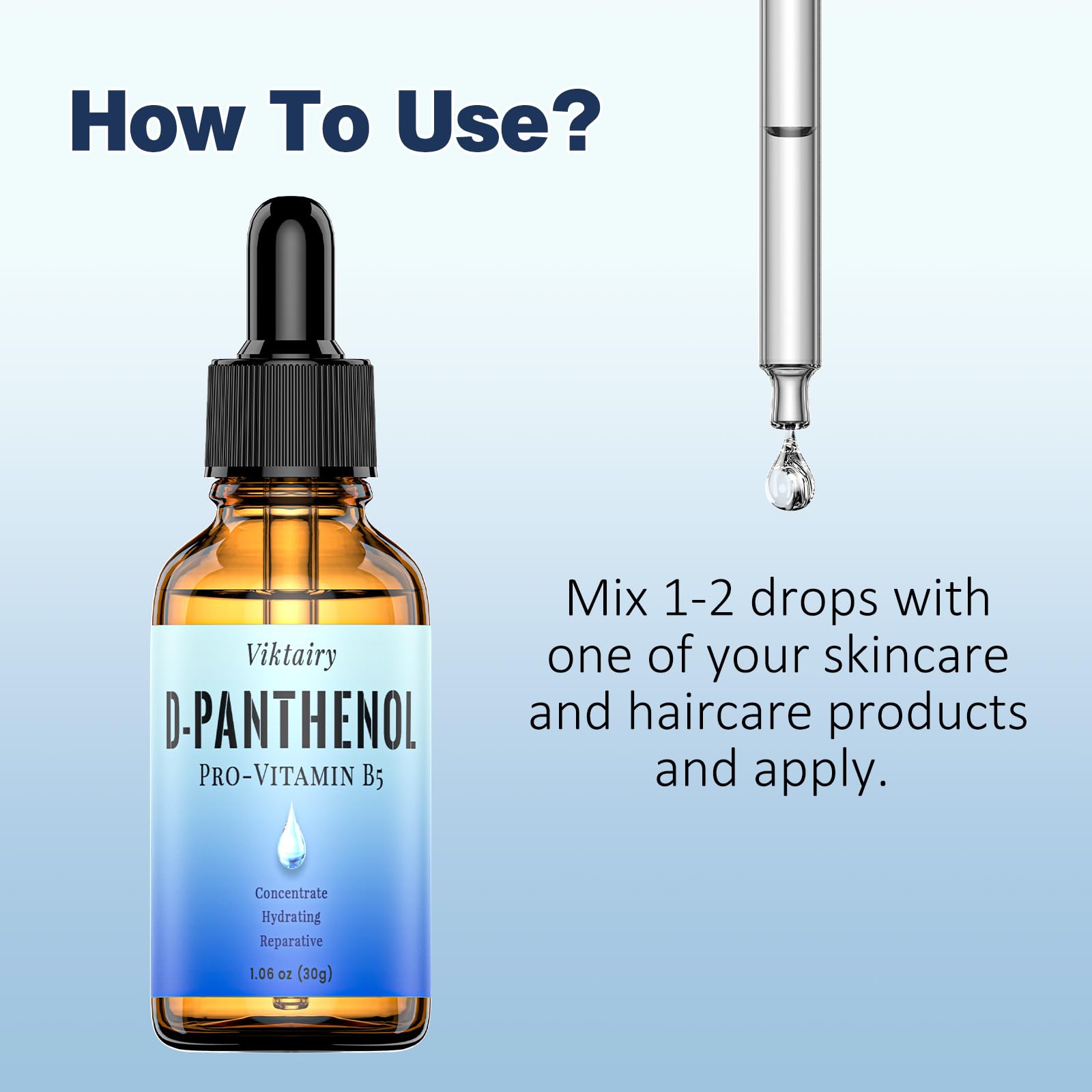Lissage du visage Viktairy D-Panthenol: peau plus lisse.