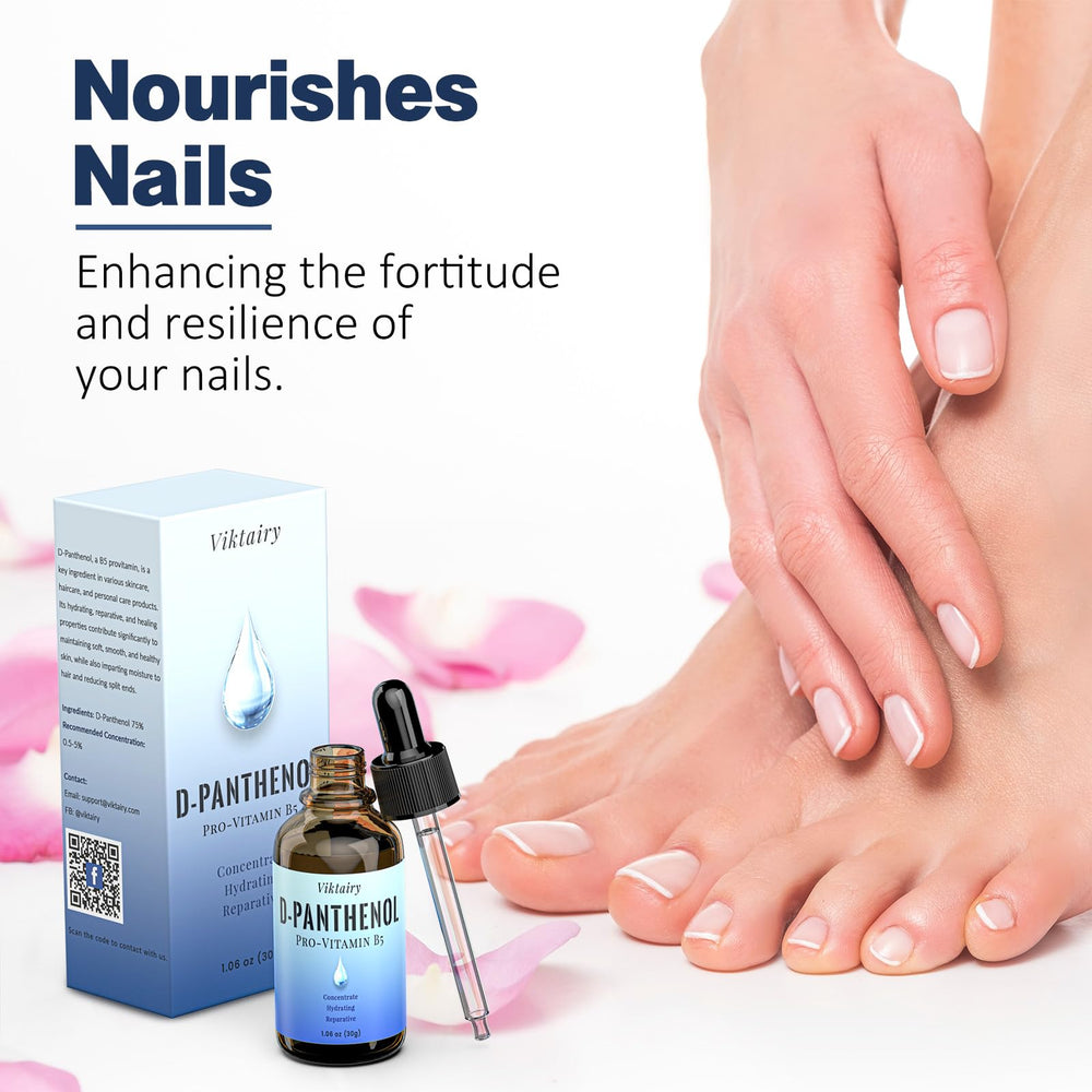Renforcement des ongles avec Viktairy D-Panthenol: meilleure résistance.