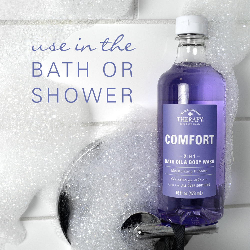 Village Naturals Therapy Comfort lot de 4 pour une routine bien-être.