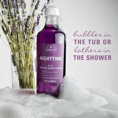 Village Naturals Therapy Nighttime Relief – gel douche-mousse et nettoyage doux