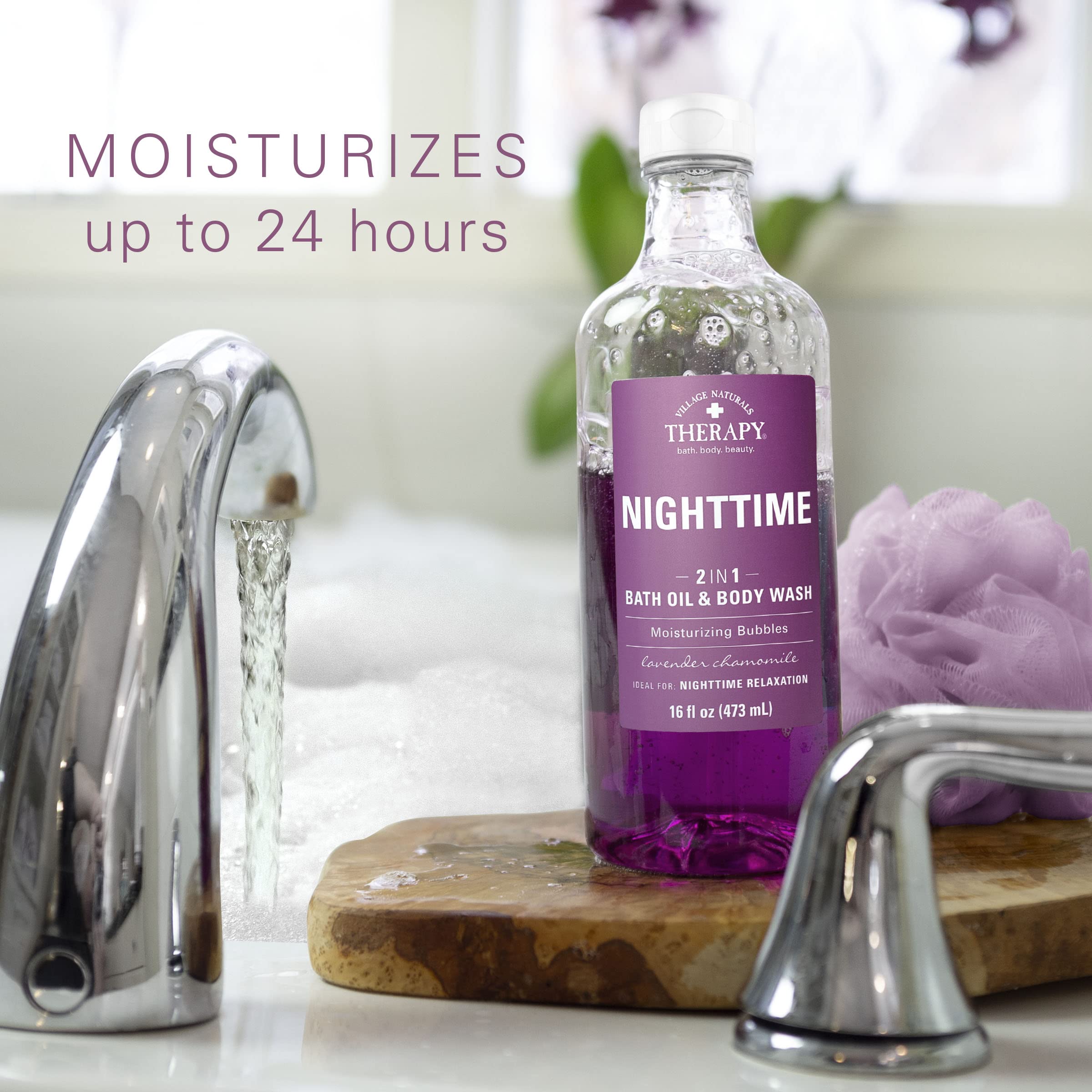 Village Naturals Therapy Nighttime Relief – menthol léger pour détente musculaire