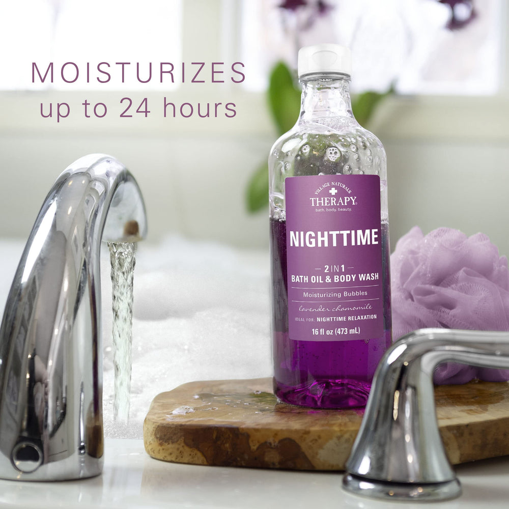 Village Naturals Therapy Nighttime Relief – menthol léger pour détente musculaire