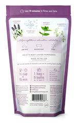 Village Naturals Therapy bouteille moussante avec bulles pour un bain apaisant.
