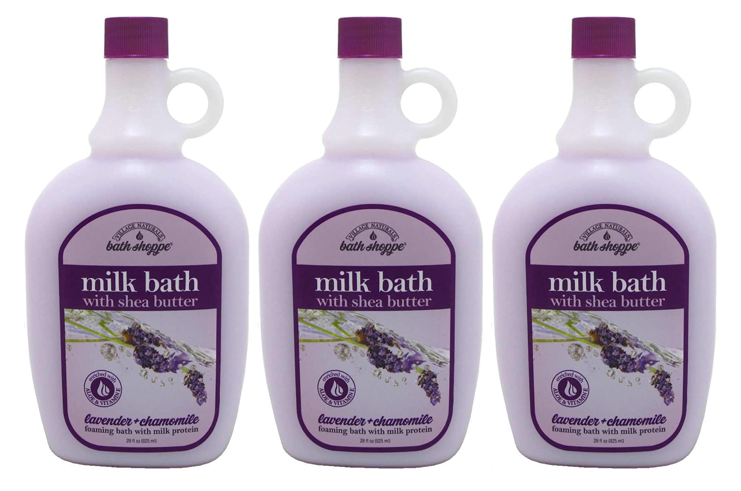 Village Naturals Therapy bain lait lavande, texture douce et hydratante