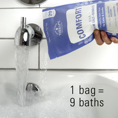 Village Naturals Therapy Comfort Bath Soak : arnica et bleuet pour revitaliser les muscles.