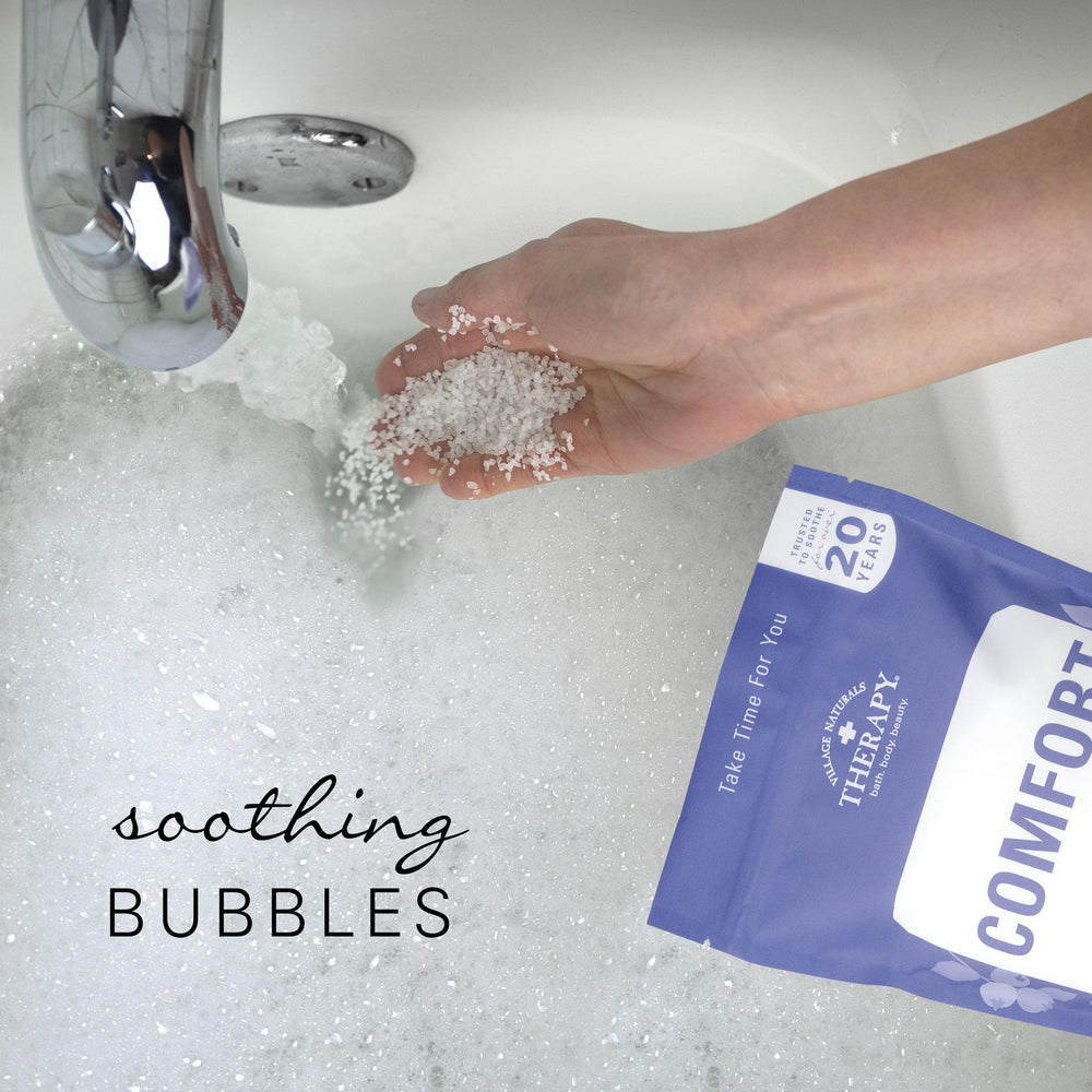Village Naturals Therapy Comfort Bath Soak : sels d'Epsom pour détendre les articulations.