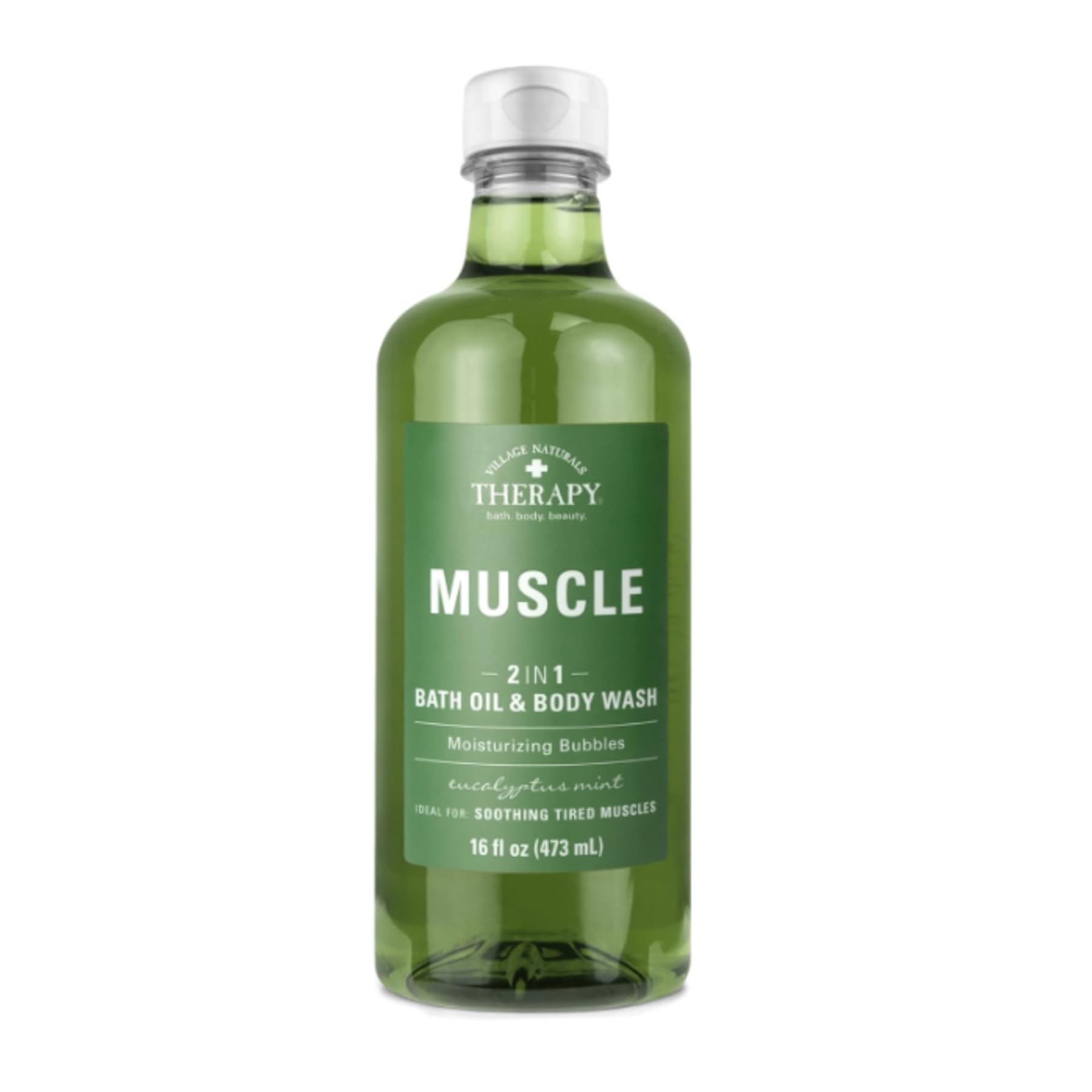 Village Naturals Therapy – extraits menthe verte et gaulthérie pour fraîcheur et relaxation.