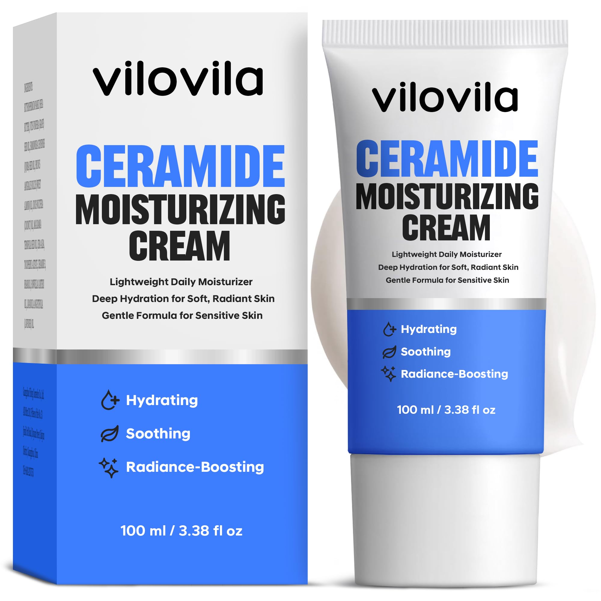 ViloVila Creme Visage Ceramide - application facile pour une hydratation durable