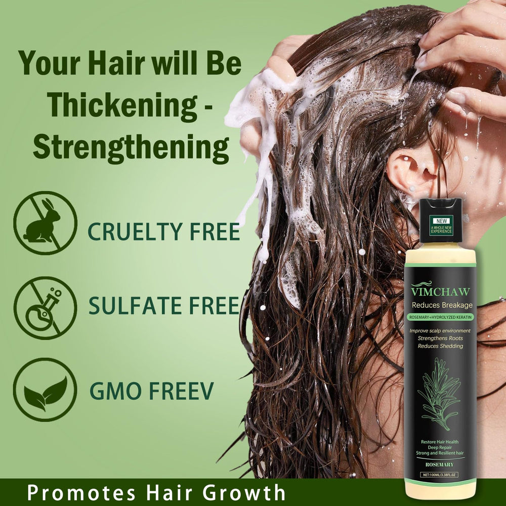 Vimchaw Shampoing Romarin – Hydratation et brillance durable sans film gras