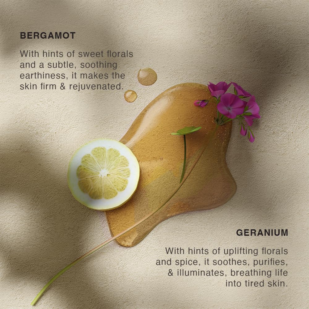 Vinci Botanicals ingredients-bergamot-geranium: ingrédients naturels riches en parfums et soin des mains.